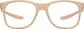 Front view of Kids' OptiFlex Square Glasses 1211133 in Cream thumbnail