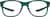 Front view of Kids' OptiFlex Square Glasses 1211134 in Green thumbnail
