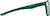 Side view of Kids' OptiFlex Square Glasses 1211134 in Green thumbnail
