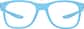 Front view of Kids' OptiFlex Square Glasses 1211136 in Blue thumbnail