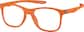 Angle view of Kids' OptiFlex® Square Glasses 1211142 in Orange thumbnail