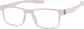 Angle view of OptiFlex Rectangle Glasses 1211219 in Pink thumbnail