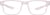 Front view of OptiFlex Rectangle Glasses 1211219 in Pink thumbnail