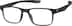 OptiFlex Rectangle Glasses 1211221 in Black