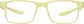 Front view of OptiFlex Rectangle Glasses 1211222 in Yellow thumbnail