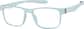 Angle view of OptiFlex Rectangle Glasses 1211246 in Blue thumbnail
