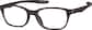 Angle view of Kids' OptiFlex® Rectangle Glasses 1211315 in Brown thumbnail