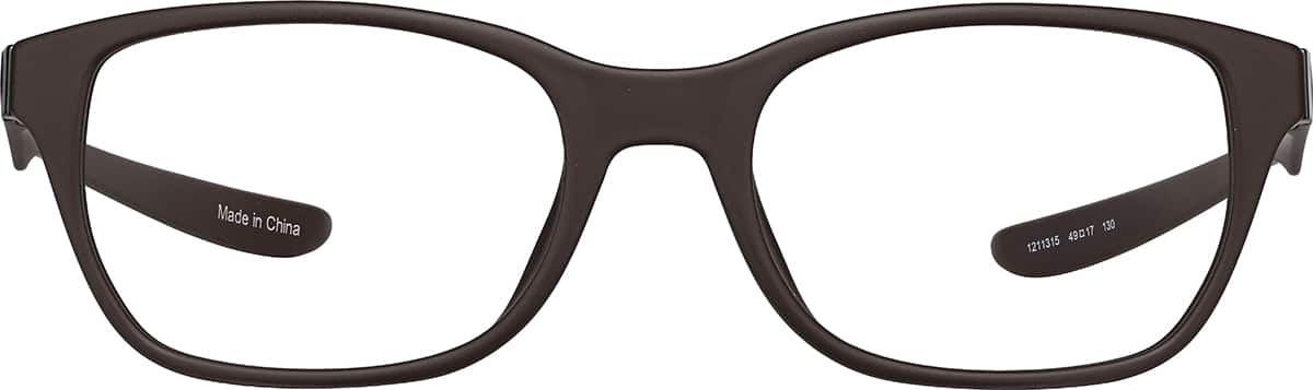 Front view of Kids' OptiFlex Rectangle 1211315 in Brown