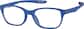 Angle view of Kids' OptiFlex Rectangle Glasses 1211316 in Blue thumbnail
