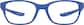 Front view of Kids' OptiFlex Rectangle Glasses 1211316 in Blue thumbnail