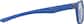 Side view of Kids' OptiFlex Rectangle Glasses 1211316 in Blue thumbnail