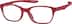 Kids' OptiFlex® Rectangle Glasses 1211318 in Red