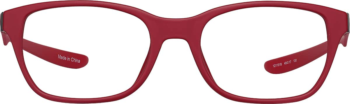 Front view of Kids' OptiFlex Rectangle 1211318 in Red