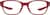 Front view of Kids' OptiFlex Rectangle 1211318 in Red thumbnail