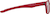 Side view of Kids' OptiFlex Rectangle 1211318 in Red thumbnail
