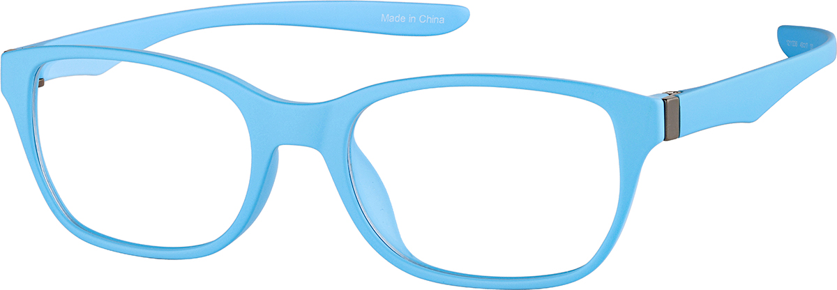 Blue Kids' OptiFlex® Rectangle Glasses #1211336
