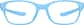 Front view of Kids' OptiFlex Rectangle Glasses 1211336 in Blue thumbnail