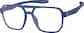 Angle view of OptiFlex® Aviator Glasses 1211416 in Navy thumbnail