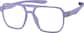 Angle view of OptiFlex Aviator Glasses 1211417 in Purple thumbnail