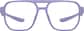 Front view of OptiFlex Aviator Glasses 1211417 in Purple thumbnail