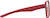 Side view of OptiFlex Aviator Glasses 1211418 in Red thumbnail