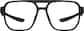 Front view of OptiFlex Aviator Glasses 1211421 in Black thumbnail