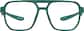 Front view of OptiFlex Aviator Glasses 1211434 in Green thumbnail