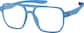 Angle view of OptiFlex® Aviator Glasses 1211456 in Sky Blue thumbnail
