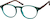 Angle view of Round Glasses 1211924 in Green thumbnail