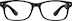 Rectangle Glasses 1212021 in Black
