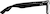 Side view of Rectangle Glasses 1212021 in Black thumbnail