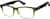 Angle view of Rectangle Glasses 1212034 in Green thumbnail