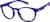 Angle view of Round Glasses 1212216 in Blue thumbnail