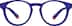 Round Glasses 1212216 in Blue
