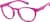 Angle view of Round Glasses 1212217 in Pink thumbnail