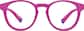 Front view of Round Glasses 1212217 in Pink thumbnail