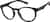 Angle view of Round Glasses 1212221 in Black thumbnail