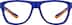 Rectangle Glasses 1212316 in Blue