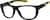 Angle view of Rectangle Glasses 1212321 in Black thumbnail