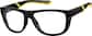 Angle view of Rectangle Glasses 1212321 in Black thumbnail