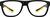 Front view of Rectangle Glasses 1212321 in Black thumbnail