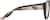 Side view of Cat-Eye Glasses 1212415 in Brown thumbnail