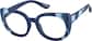 Angle view of Cat-Eye Glasses 1212416 in Blue thumbnail