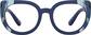 Front view of Cat-Eye Glasses 1212416 in Blue thumbnail