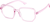 Angle view of Square Glasses 1212519 in Pink thumbnail