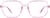 Front view of Square Glasses 1212519 in Pink thumbnail