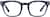 Front view of Rectangle Glasses 1212616 in Blue thumbnail