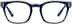 Rectangle Glasses 1212616 in Blue