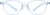 Front view of Rectangle Glasses 1212816 in Blue thumbnail