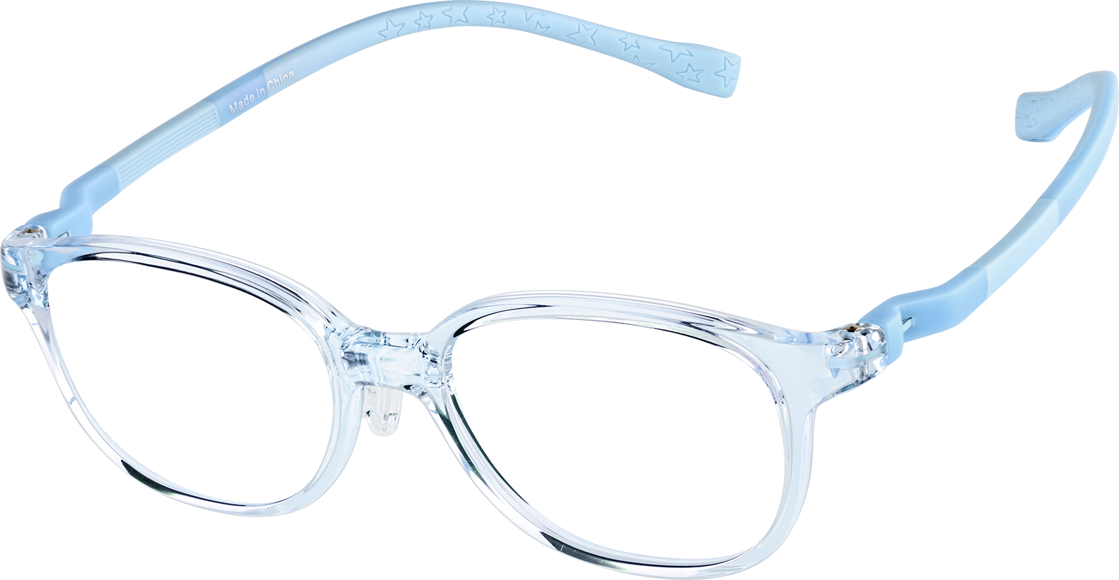 Blue Rectangle Glasses #1212816 | Zenni Optical